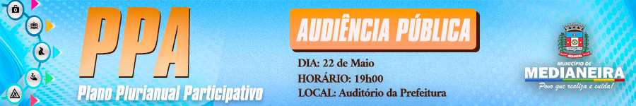 Banner Audiência Pública PPA